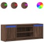 Mueble de TV LED madera ingeniería marrón roble 139,5x34x50 cm en Muebles TV | Comprar online en Foru.es