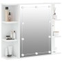 Mueble con espejo y luces LED blanco 70x16,5x60 cm de vidaXL, Tocadores de baño - Ref: Foro24-808873, Precio: 67,19 €, Descue...
