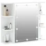 Mueble con espejo y luces LED blanco 70x16,5x60 cm de vidaXL, Tocadores de baño - Ref: Foro24-808873, Precio: 66,44 €, Descue...