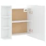 Mueble con espejo y luces LED blanco 70x16,5x60 cm de vidaXL, Tocadores de baño - Ref: Foro24-808873, Precio: 66,44 €, Descue...