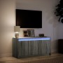 Mueble de TV con LED madera ingeniería gris Sonoma 100x34x50 cm en Muebles TV | Comprar online en Foru.es