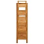 Zapatero con 5 estantes madera maciza de roble 100x27x100 cm de vidaXL, Zapateros y organizadores de calzado - Ref: Foro24-33...