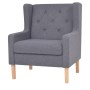 Conjunto de sofás 3 piezas tela gris de vidaXL, Sofás - Ref: Foro24-274935, Precio: 916,42 €, Descuento: %