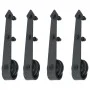 Guías con carril para puerta corredera 2 uds 183 cm acero negro by vidaXL, doorframes - Ref: Foro24-275606, Price: 87,13 €, D...