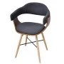Sillas de comedor 4 unidades madera curvada y tela gris oscuro de vidaXL, Sillas de comedor - Ref: Foro24-271946, Precio: 430...