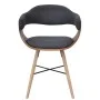Sillas de comedor 4 unidades madera curvada y tela gris oscuro de vidaXL, Sillas de comedor - Ref: Foro24-271946, Precio: 430...