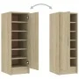 Mueble zapatero de aglomerado roble Sonoma 32x35x92 cm de vidaXL, Zapateros y organizadores de calzado - Ref: Foro24-808975, ...
