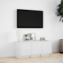 Mueble de TV con LED madera de ingeniería blanco 97x34x40 cm en Muebles TV | Comprar online en Foru.es