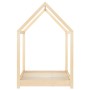Estructura de cama infantil de madera maciza de pino 70x140 cm de vidaXL, Cunas y camas para niños - Ref: Foro24-283346, Prec...