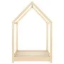 Estructura de cama infantil de madera maciza de pino 70x140 cm de vidaXL, Cunas y camas para niños - Ref: Foro24-283346, Prec...