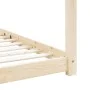 Estructura de cama infantil de madera maciza de pino 70x140 cm de vidaXL, Cunas y camas para niños - Ref: Foro24-283346, Prec...