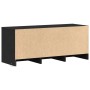 Mueble de TV con LED madera de ingeniería negro 97x34x40 cm en Muebles TV | Comprar online en Foru.es