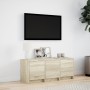 Mueble de TV LED madera de ingeniería roble Sonoma 97x34x40 cm en Muebles TV | Comprar online en Foru.es