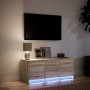 Mueble de TV LED madera de ingeniería roble Sonoma 97x34x40 cm en Muebles TV | Comprar online en Foru.es