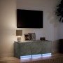 Mueble de TV LED madera ingeniería gris hormigón 97x34x40 cm en Muebles TV | Comprar online en Foru.es