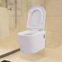 Inodoro de pared con cisterna oculta cerámica blanco de vidaXL, Baños - Ref: Foro24-274669, Precio: 293,01 €, Descuento: %