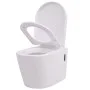 Inodoro de pared con cisterna oculta cerámica blanco de vidaXL, Baños - Ref: Foro24-274669, Precio: 293,01 €, Descuento: %
