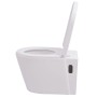 Inodoro de pared con cisterna oculta cerámica blanco de vidaXL, Baños - Ref: Foro24-274669, Precio: 293,23 €, Descuento: %
