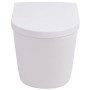 Inodoro de pared con cisterna oculta cerámica blanco de vidaXL, Baños - Ref: Foro24-274669, Precio: 293,23 €, Descuento: %