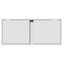 Mueble de TV de pared con luces LED blanco 80x31x35 cm en Muebles TV | Comprar online en Foru.es
