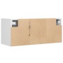 Mueble de TV de pared con luces LED blanco 80x31x35 cm en Muebles TV | Comprar online en Foru.es