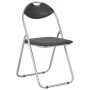 Folding dining chairs 4 units black synthetic leather by vidaXL, dining chairs - Ref: Foro24-278593, Price: 125,33 €, Discoun...