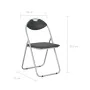 Folding dining chairs 4 units black synthetic leather by vidaXL, dining chairs - Ref: Foro24-278593, Price: 125,33 €, Discoun...