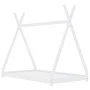 Estructura de cama infantil madera maciza pino blanca 90x200 cm de vidaXL, Cunas y camas para niños - Ref: Foro24-283360, Pre...