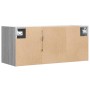 Mueble de TV de pared con luces LED gris Sonoma 80x31x35 cm en Muebles TV | Comprar online en Foru.es