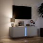 Mueble de TV de pared con luces LED blanco 100x31x35 cm en Muebles TV | Comprar online en Foru.es