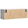 Mueble de TV de pared con luces LED gris hormigón 100x31x35 cm en Muebles TV | Comprar online en Foru.es