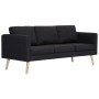 Conjunto de sofás 2 piezas tela negro de vidaXL, Sofás - Ref: Foro24-276855, Precio: 638,90 €, Descuento: %