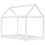 Estructura de cama infantil madera maciza pino blanco 80x160 cm de vidaXL, Cunas y camas para niños - Ref: Foro24-283350, Pre...