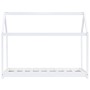 Estructura de cama infantil madera maciza pino blanco 80x160 cm de vidaXL, Cunas y camas para niños - Ref: Foro24-283350, Pre...