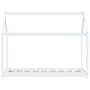 Estructura de cama infantil madera maciza pino blanco 80x160 cm de vidaXL, Cunas y camas para niños - Ref: Foro24-283350, Pre...