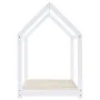 Estructura de cama infantil madera maciza pino blanco 80x160 cm de vidaXL, Cunas y camas para niños - Ref: Foro24-283350, Pre...