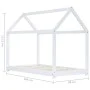 Estructura de cama infantil madera maciza pino blanco 80x160 cm de vidaXL, Cunas y camas para niños - Ref: Foro24-283350, Pre...