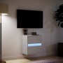 Mueble de TV de pared con luces LED blanco 41x31x45 cm en Muebles TV | Comprar online en Foru.es
