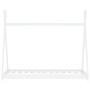 Estructura de cama infantil madera maciza pino blanca 70x140 cm de vidaXL, Cunas y camas para niños - Ref: Foro24-283358, Pre...