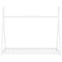 Estructura de cama infantil madera maciza pino blanca 70x140 cm de vidaXL, Cunas y camas para niños - Ref: Foro24-283358, Pre...