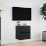 Mueble de TV de pared con luces LED negro 41x31x45 cm en Muebles TV | Comprar online en Foru.es