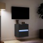 Mueble de TV de pared con luces LED negro 41x31x45 cm en Muebles TV | Comprar online en Foru.es