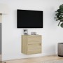 Mueble de TV de pared con luces LED roble Sonoma 41x31x45 cm en Muebles TV | Comprar online en Foru.es