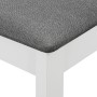 Sillas de comedor con cojines 6 unidades madera maciza blanca de vidaXL, Sillas de comedor - Ref: Foro24-276406, Precio: 368,...