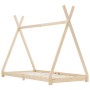 Estructura de cama infantil de madera maciza de pino 70x140 cm de vidaXL, Cunas y camas para niños - Ref: Foro24-283355, Prec...
