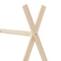 Estructura de cama infantil de madera maciza de pino 70x140 cm de vidaXL, Cunas y camas para niños - Ref: Foro24-283355, Prec...