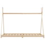 Estructura de cama infantil de madera maciza de pino 80x160 cm de vidaXL, Cunas y camas para niños - Ref: Foro24-283356, Prec...