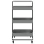 Carrito de cocina 3 niveles hierro y ABS gris 42x35x85 cm de vidaXL, Carros de cocina y comedor - Ref: Foro24-336337, Precio:...