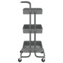 Carrito de cocina 3 niveles hierro y ABS gris 42x35x85 cm de vidaXL, Carros de cocina y comedor - Ref: Foro24-336337, Precio:...
