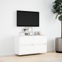 Mueble de TV de pared con luces LED blanco 80x31x45 cm en Muebles TV | Comprar online en Foru.es